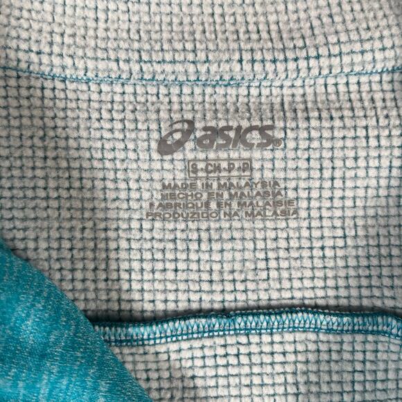 Asics Womens Size Small Thermal Running Jacket Full Zip Green Activewear - Picture 5 of 5